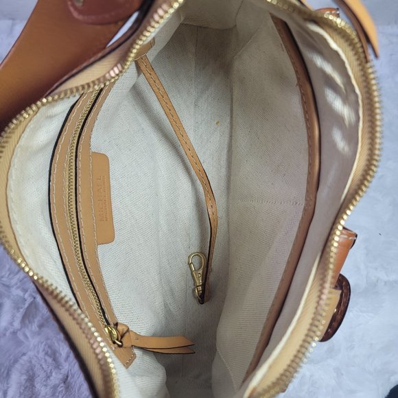 Michael Kors Y2K Double Tone Brown Leather Shoulder Bag - Picture 14 of 16